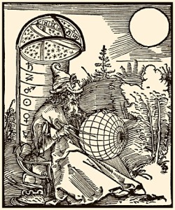 "Astronomer" by Albrecht Durer. From "Messahalah, De scientia motus orbis" (1504)