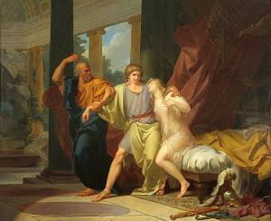 "Socrates Tears Alcibiades from the Embrace of Pleasure" by Jean-Baptiste Regnault (1791)